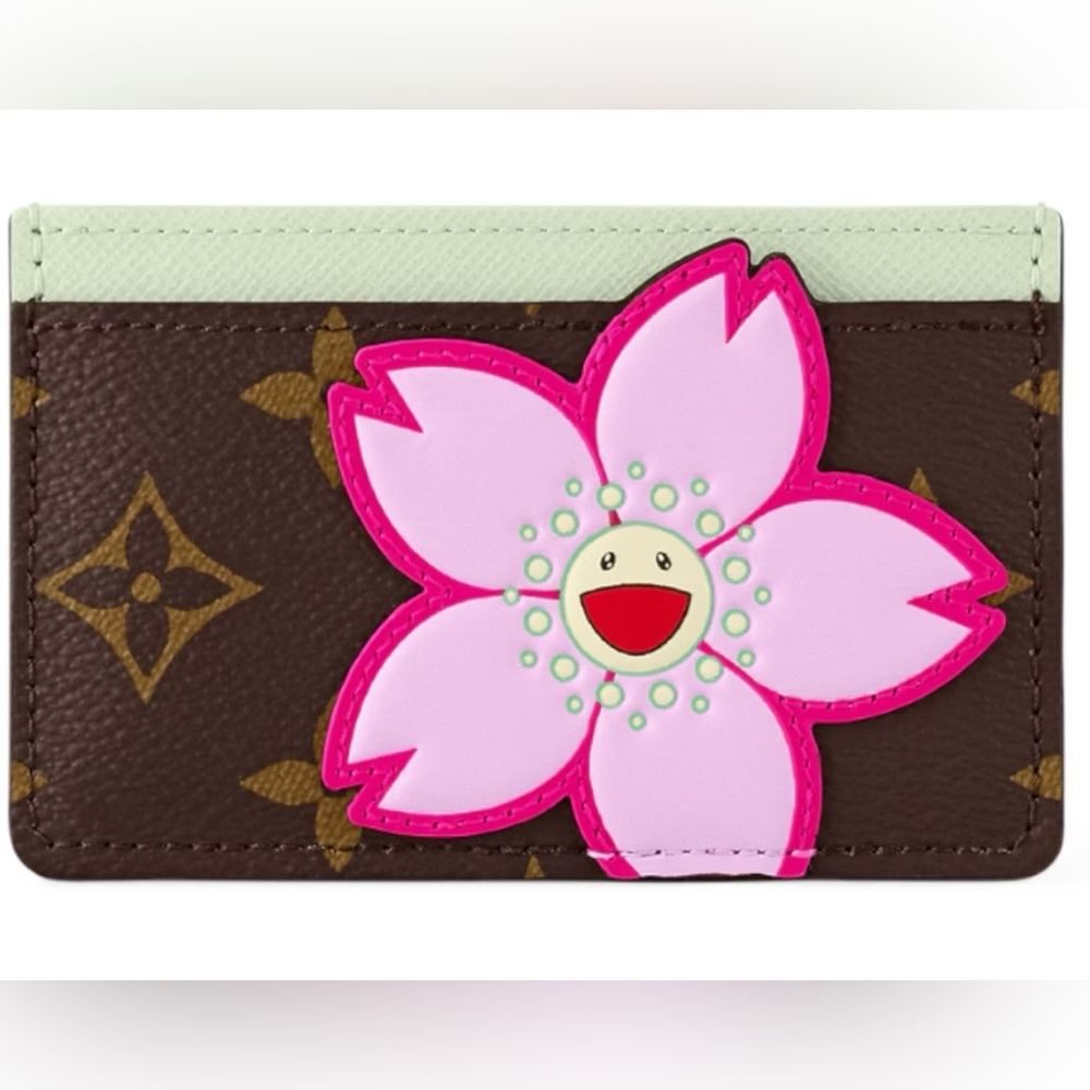 Louis Vuitton x Takashi Murakami Cherry Blossom Card Holder! 🌸